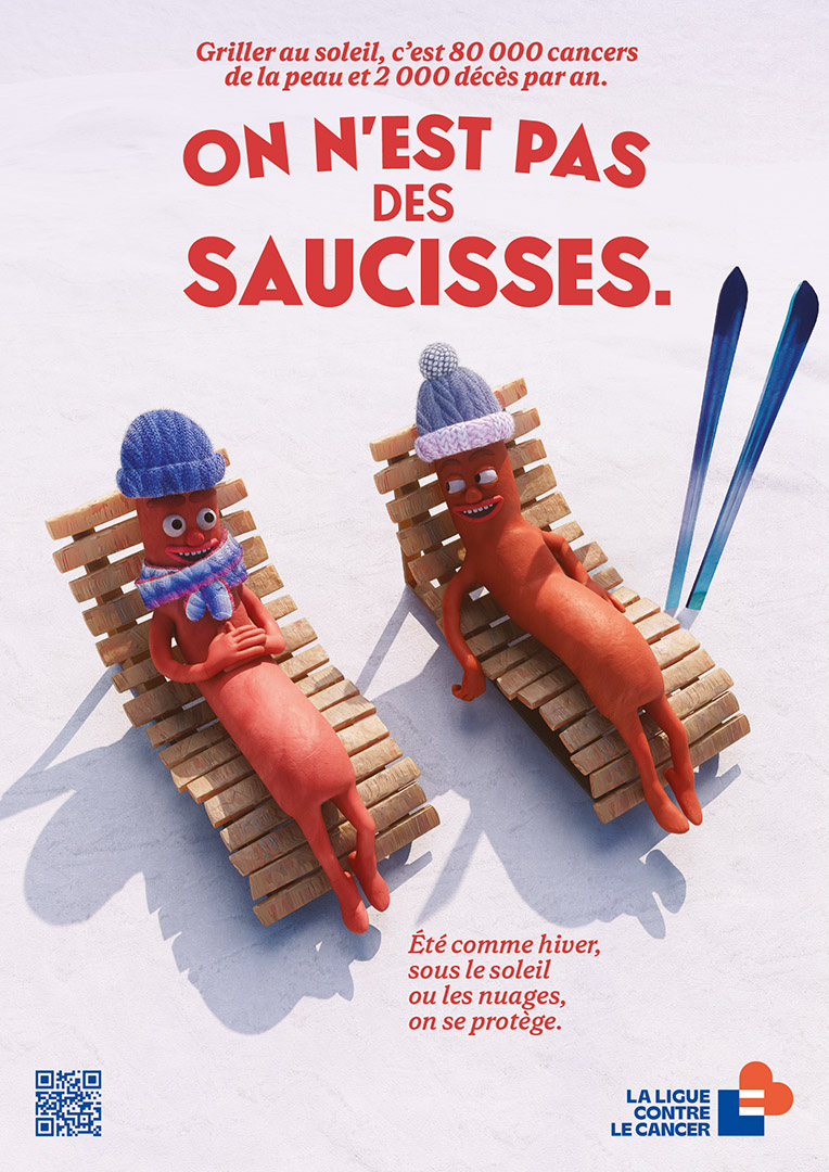 On n’est pas des saucisses — affiche ski